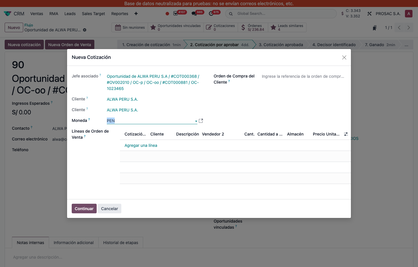 Wizard to build a sales order from quotation lines