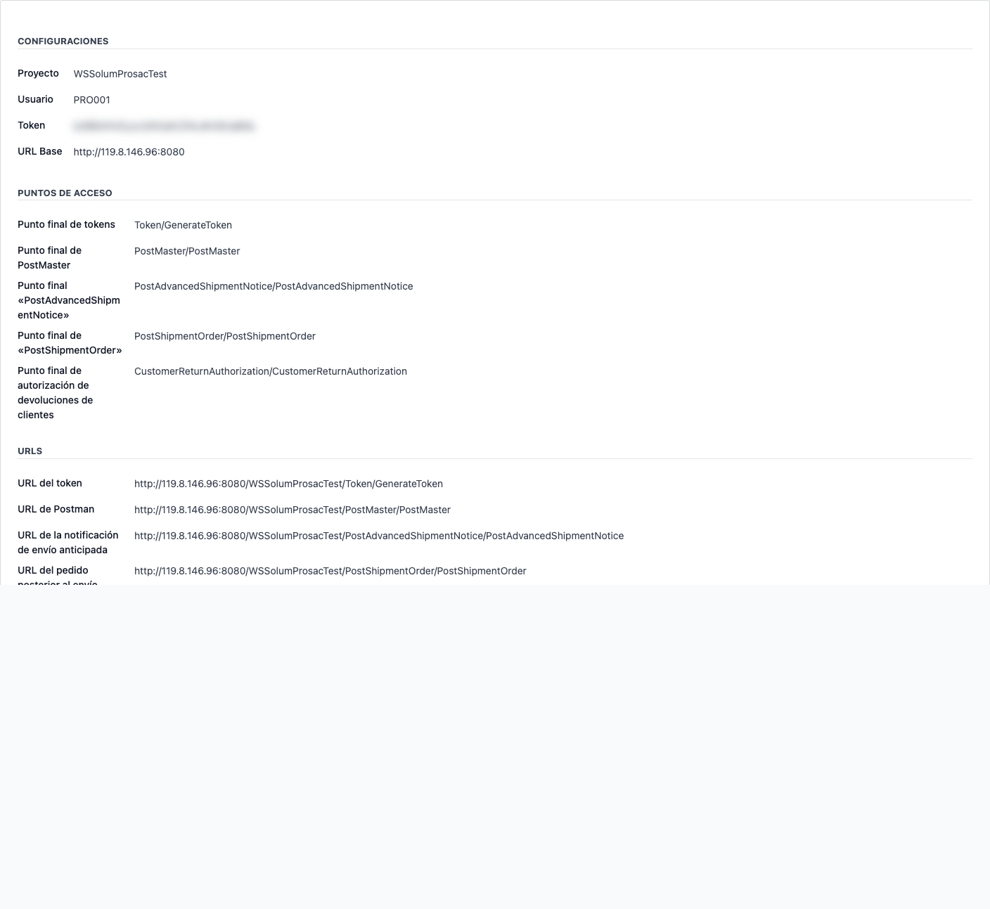 Booster API configuration form