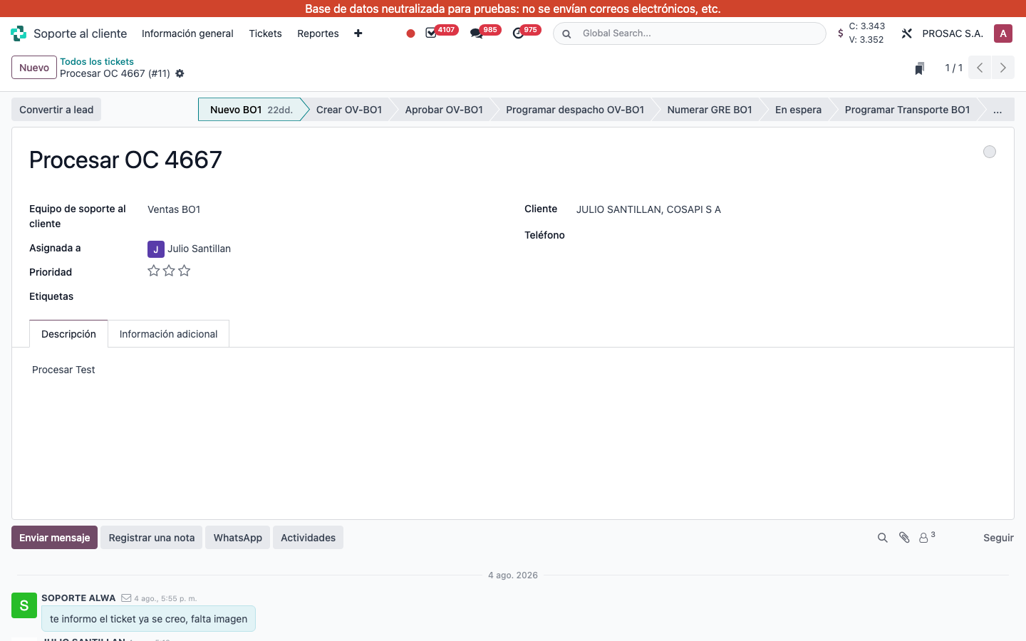 Helpdesk ticket Assigned to