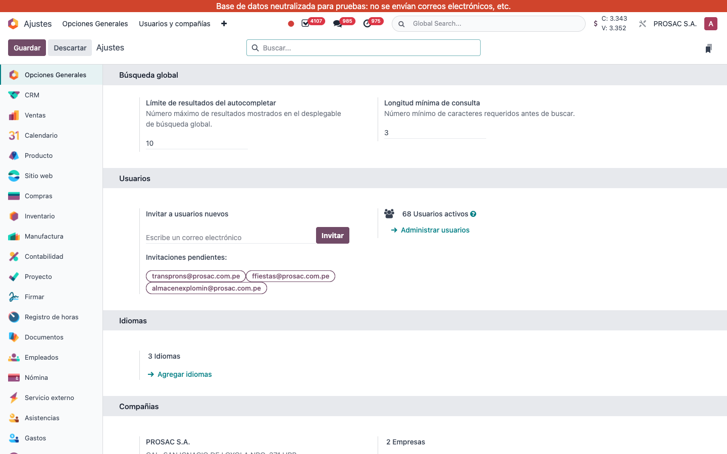 Settings — open Producto for Auto-Draft