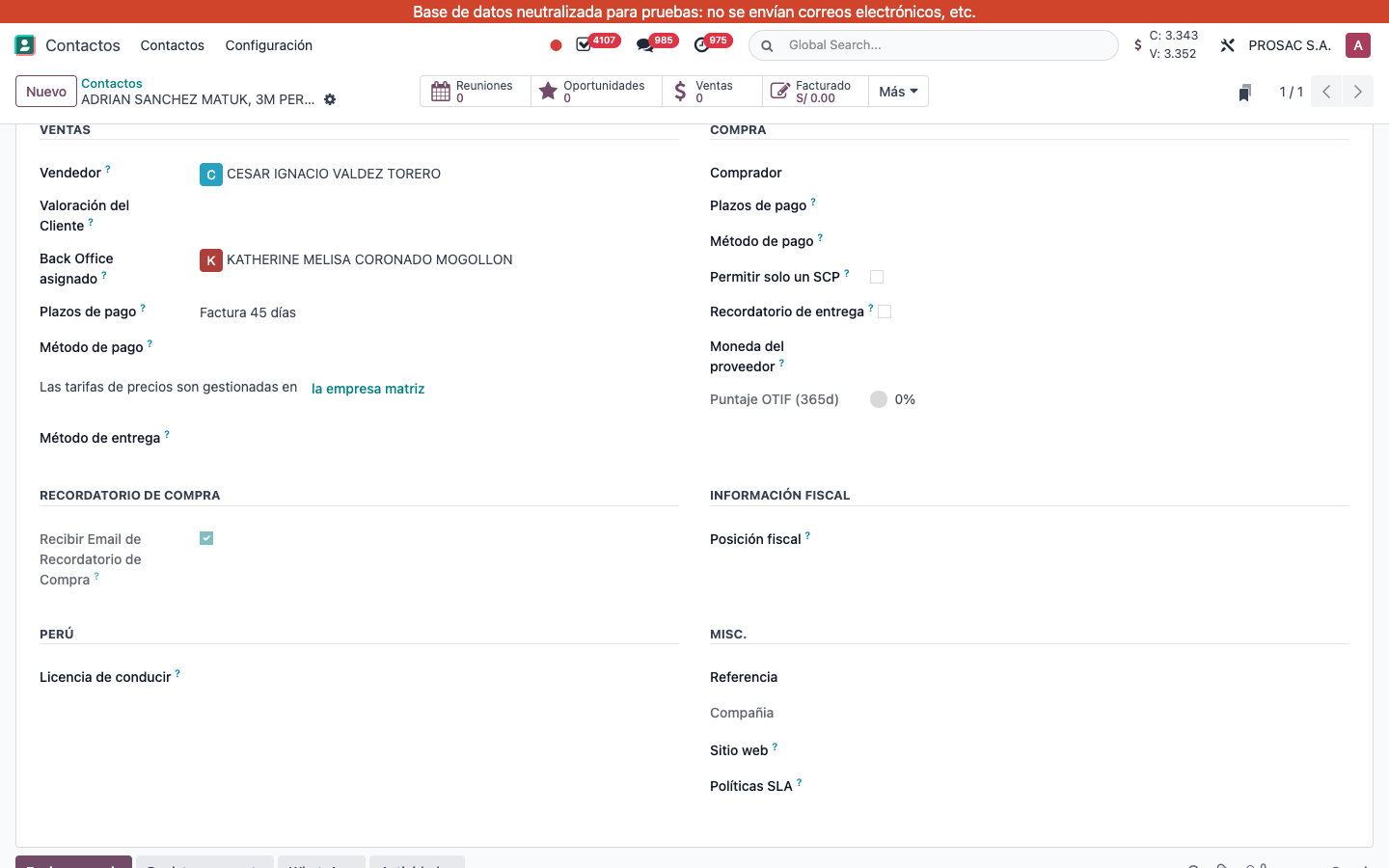 Contact inherited purchase reminder flag