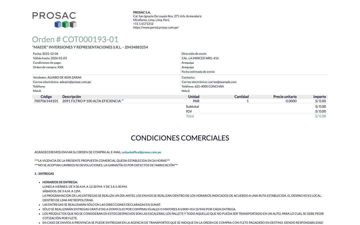 Quotation PDF without optional products section